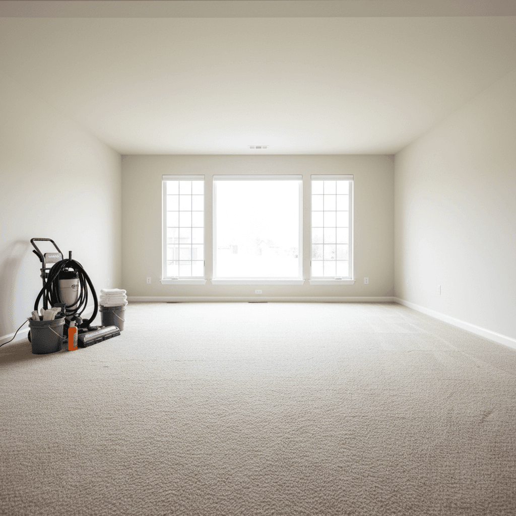 Freshly cleaned empty room ready for occupancy